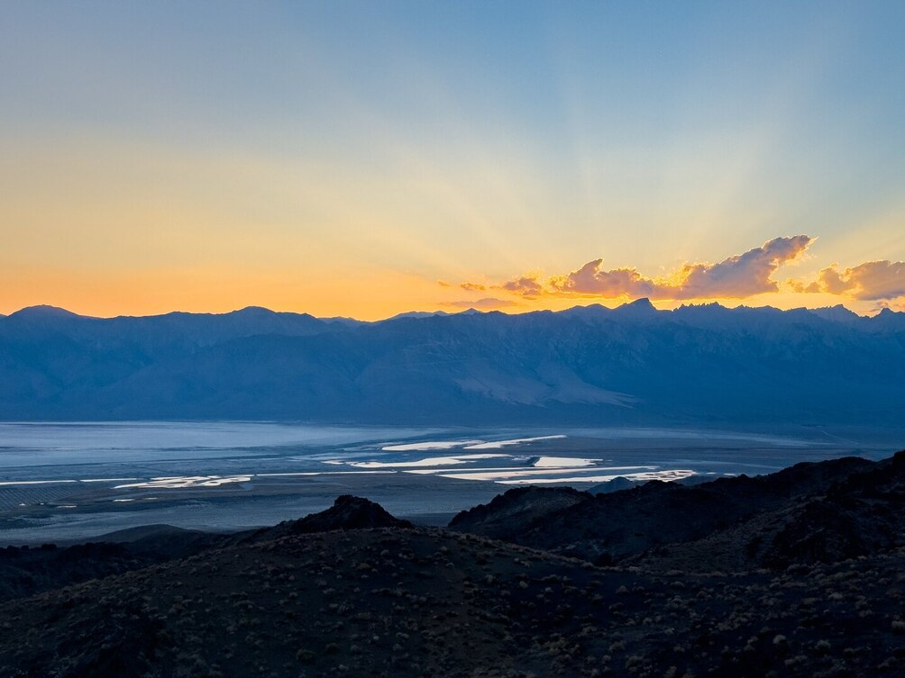Sunset from the Observing Site over Mt Whitney