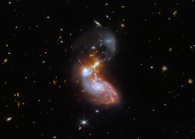 James Webb Space Telescope image of II Zw 96
