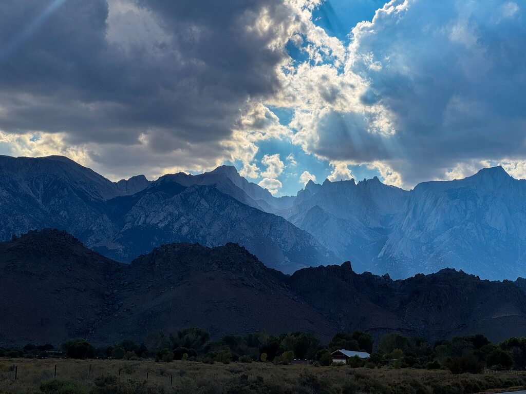 Mt. Whitney on the way to Lone Pine